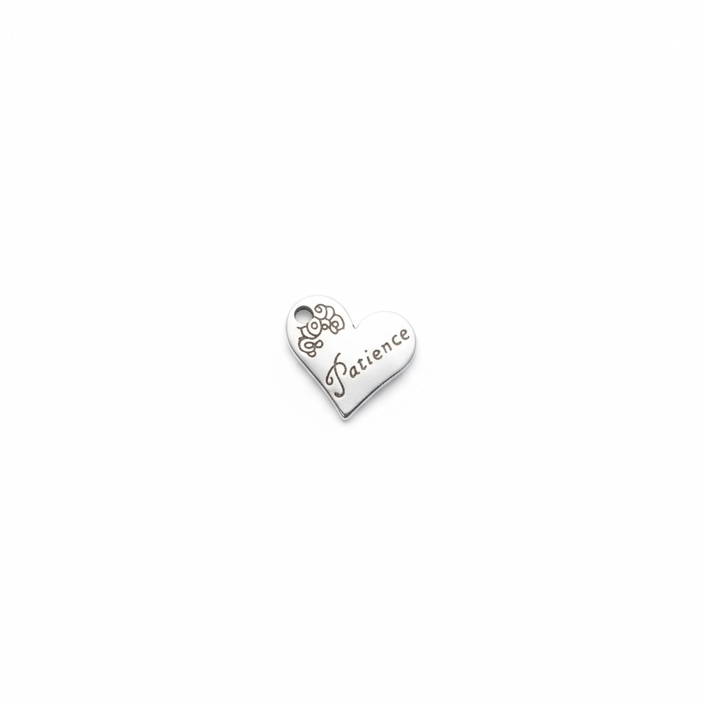 Patience Heart Charm